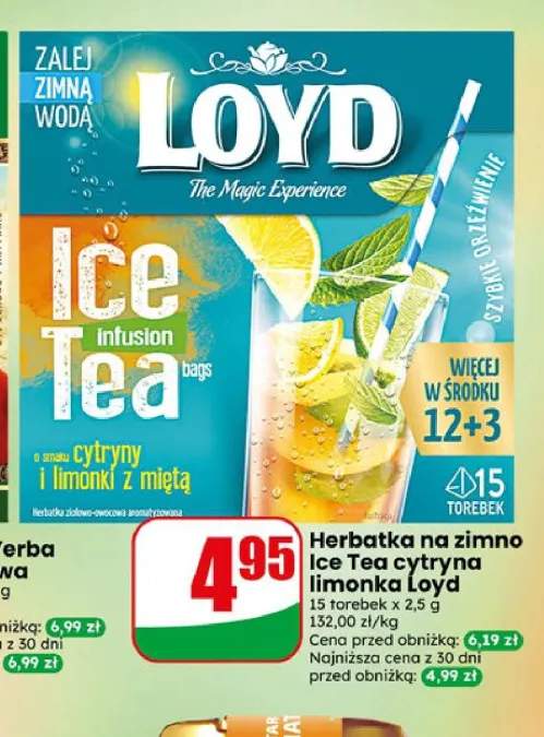 Herbatka na zimno Ice Tea cytryna limonka Loyd