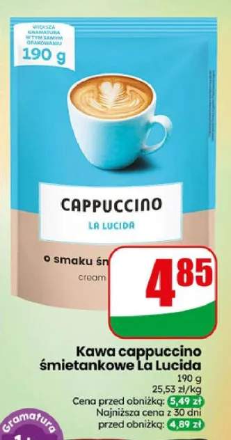 Kawa cappuccino śmietankowe La Lucida