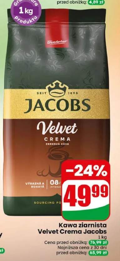 Kawa ziarnista Velvet Crema Jacobs