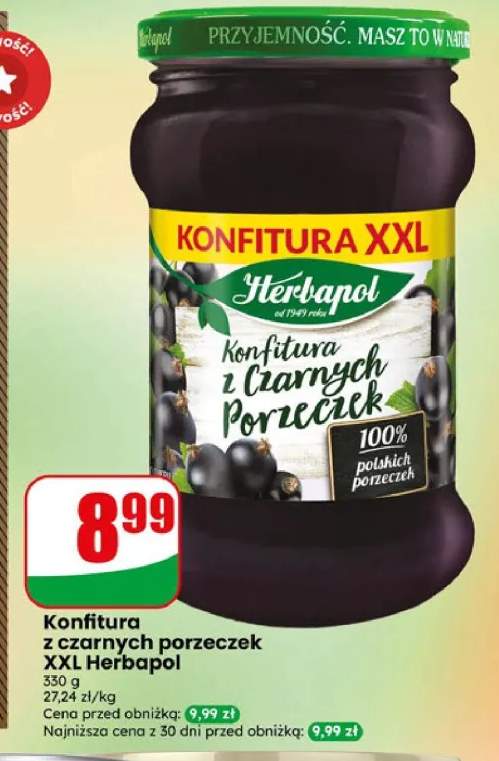Konfitura z czarnych porzeczek XXL Herbapol