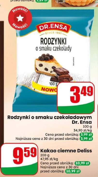 Rodzynki o smaku czekoladowym Dr. Ensa