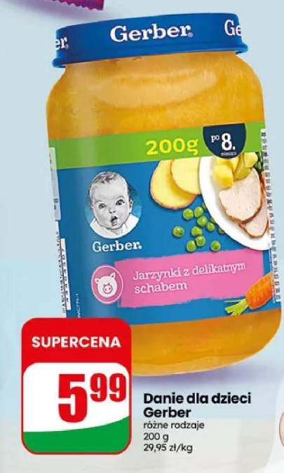 Danie dla dzieci Gerber jarzynki z delikatnym schabem