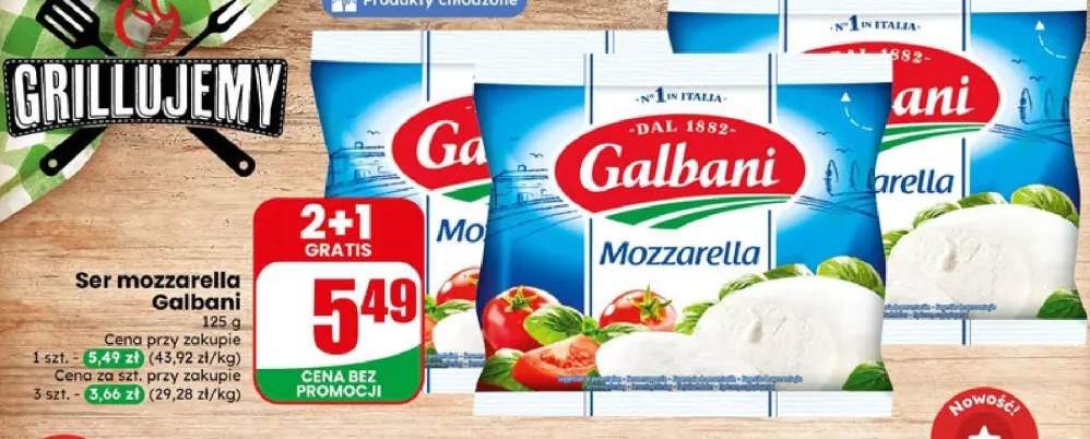 Ser mozzarella Galbani