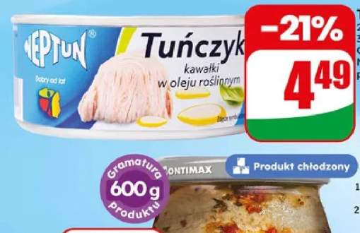 Tuńczyk kawałki w oleju roślinnym Neptun