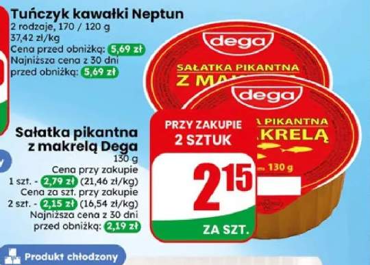 Sałatka pikantna z makrelą Dega
