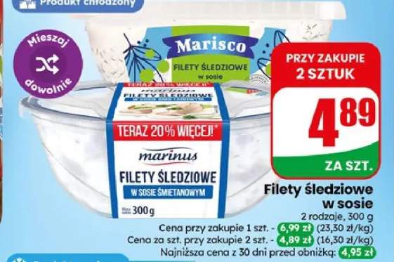 Filety śledziowe w sosie Marisco