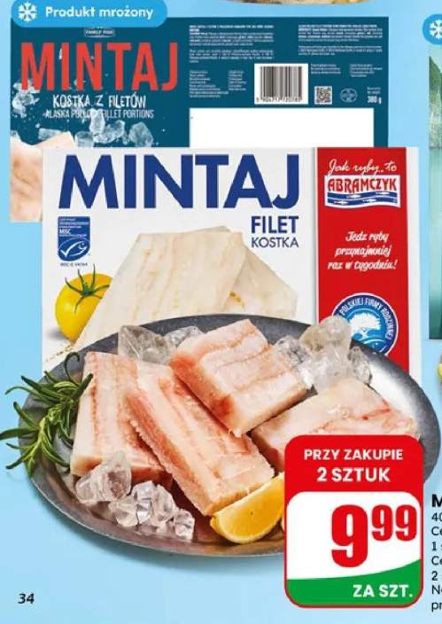 Mintaj kostka z filetów
