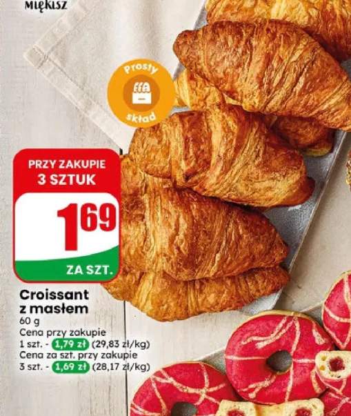 Croissant z masłem