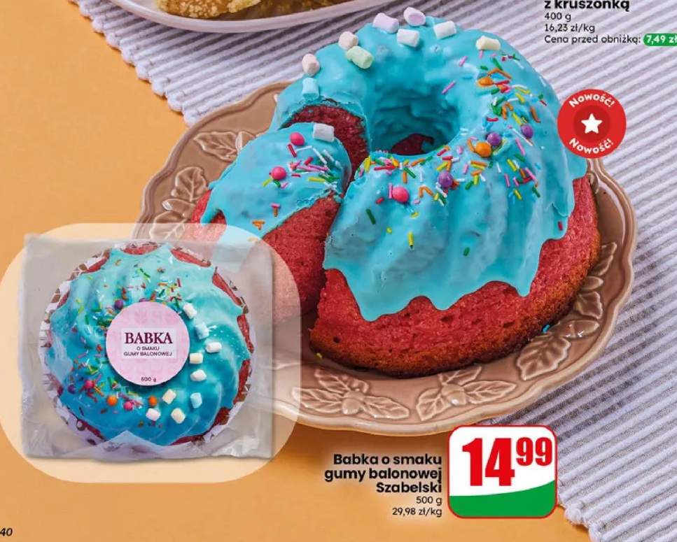 Babka o smaku gumy balonowej Szabelski