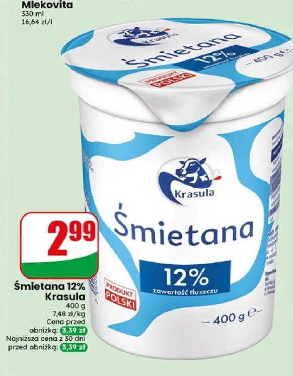 Śmietana 12% Krasula
