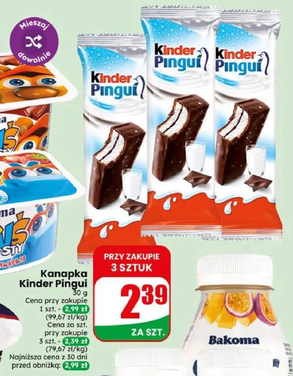Kanapka Kinder Pingui
