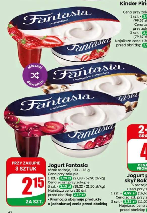 Jogurt Fantasia z truskawkami