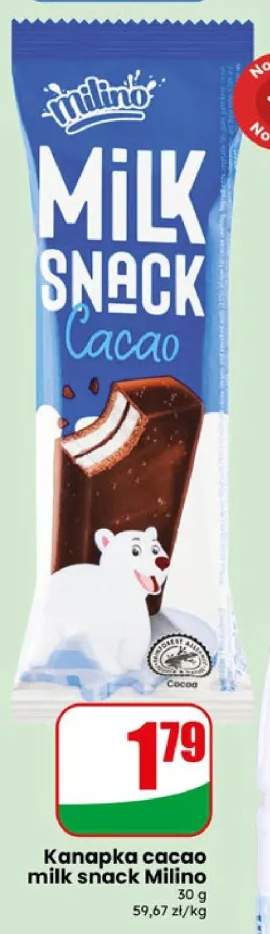 Kanapka cacao milk snack Milino