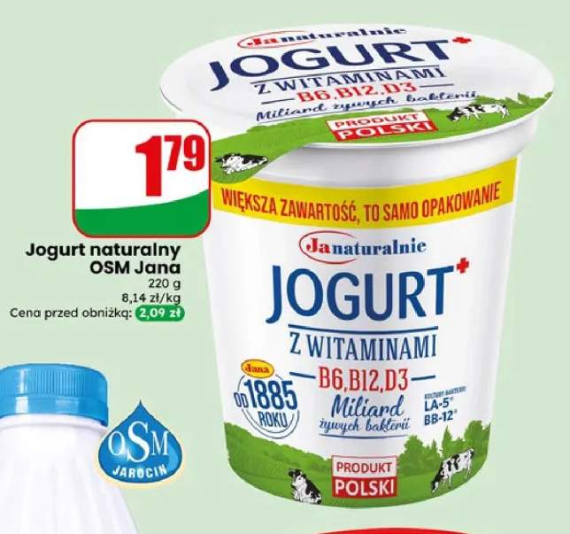 Jogurt naturalny OSM Jana