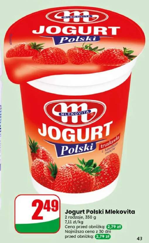 Jogurt Polski Mlekovita truskawka