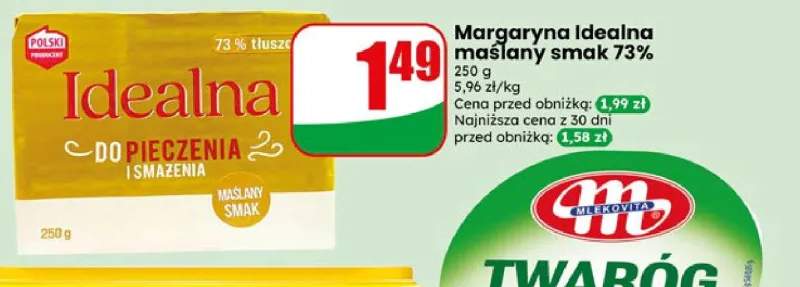 Margaryna Idealna maślany smak 73%