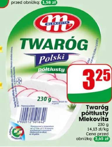 Twaróg półtłusty Mlekovita
