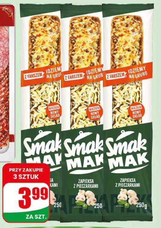 Zapiekanka z pieczarkami SmakMak