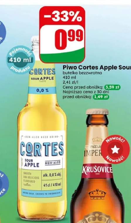 Piwo bezalkoholowe Cortes Apple Sour
