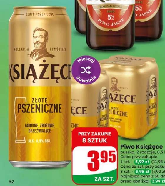 Piwo Książęce Złote Pszeniczne puszka