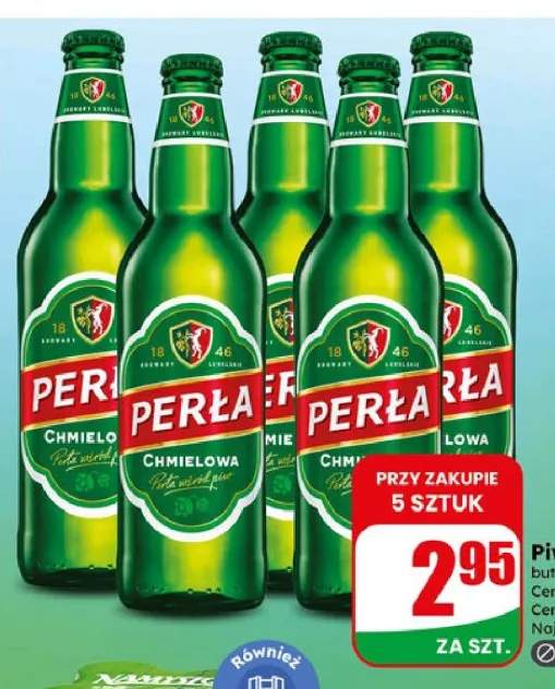 Piwo Perła Chmielowa butelka bezzwrotna