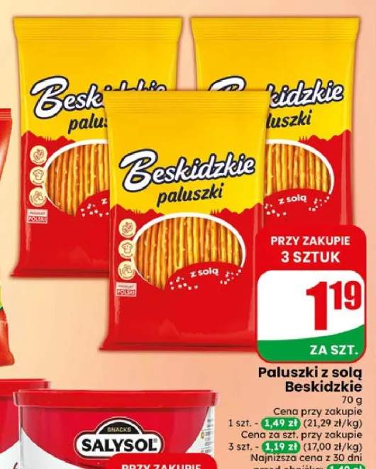 Paluszki z solą Beskidzkie