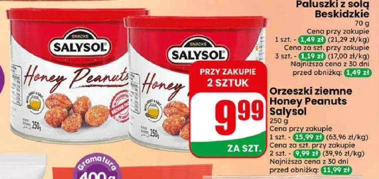 Orzeszki ziemne Honey Peanuts Salysol