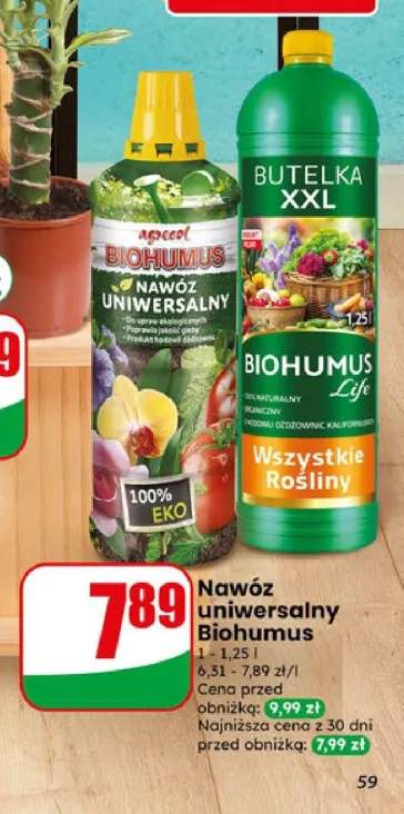 Nawóz uniwersalny Biohumus Agrecol 1-1,25l