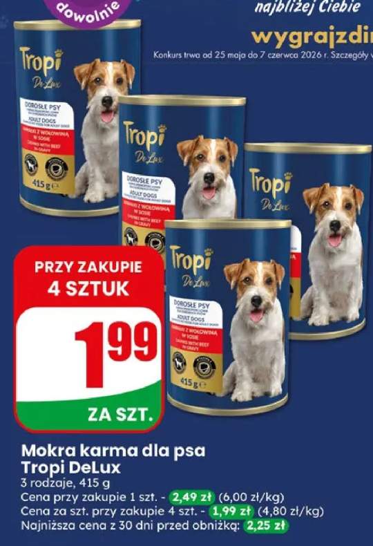 Mokra karma dla psa Tropi DeLux