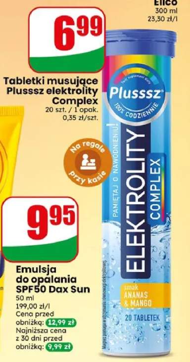 Tabletki musujące Plusssz elektrolity Complex