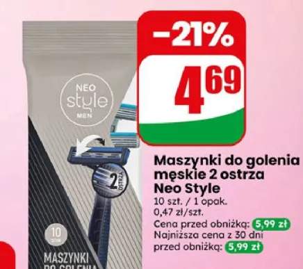 Maszynki do golenia męskie 2 ostrza Neo Style