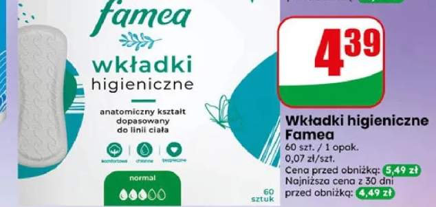 Wkładki higieniczne Famea normal