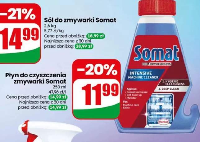 Płyn do czyszczenia zmywarki Somat