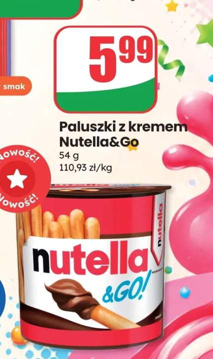 Paluszki z kremem Nutella & Go