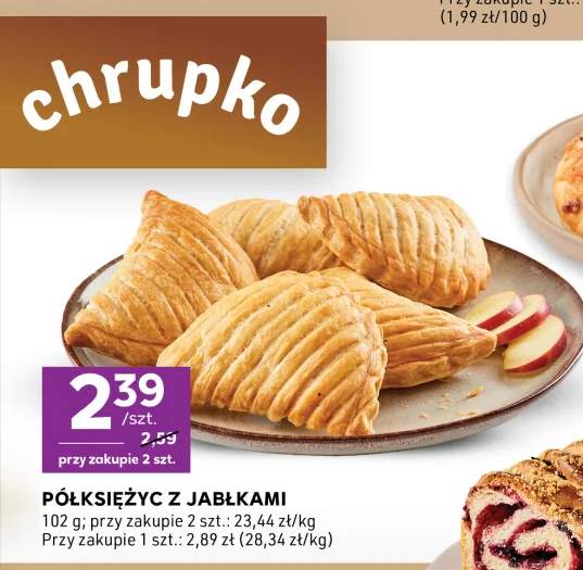 ciastko z jabłkiem