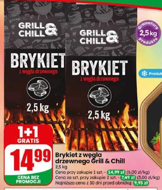 Brykiet z węgla drzewnego Grill & Chill