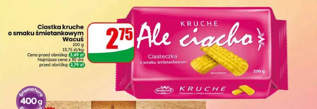 Ciastka kruche o smaku śmietankowym Wacuś