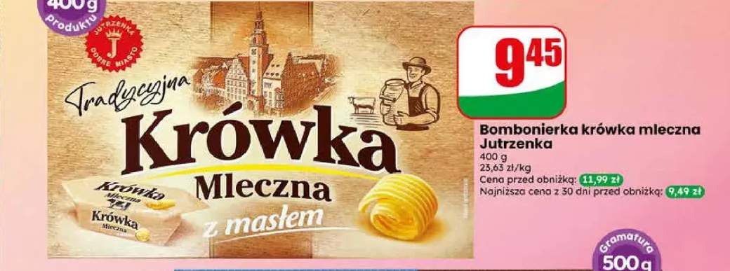 Bombonierka krówka mleczna z masłem Jutrzenka