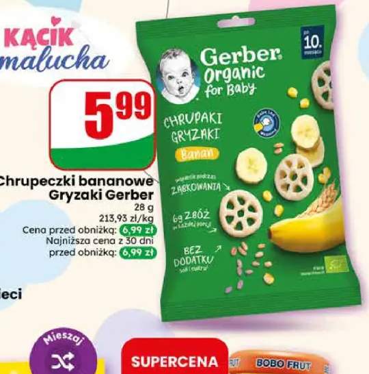 Chrupeczki bananowe Gryzaki Gerber