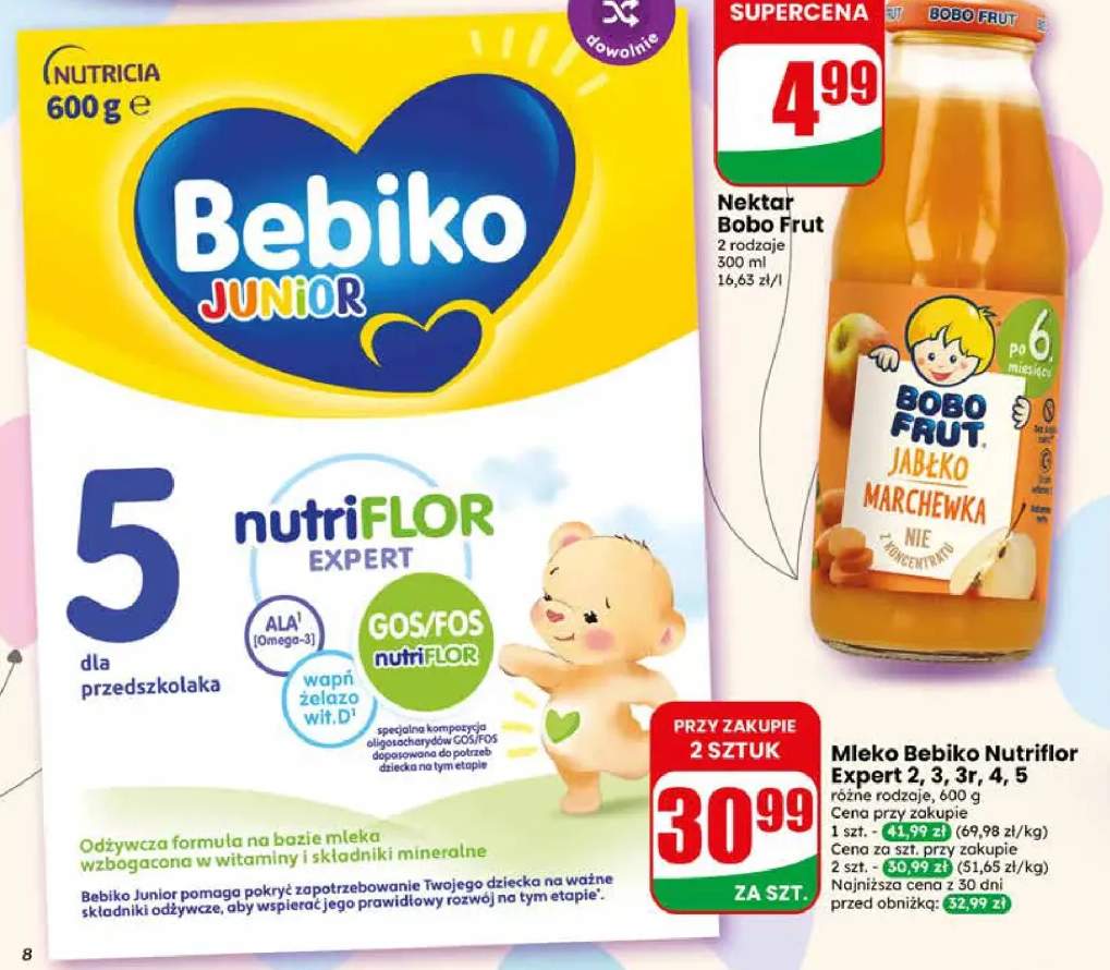 Mleko Bebiko Nutriflor Expert 3r