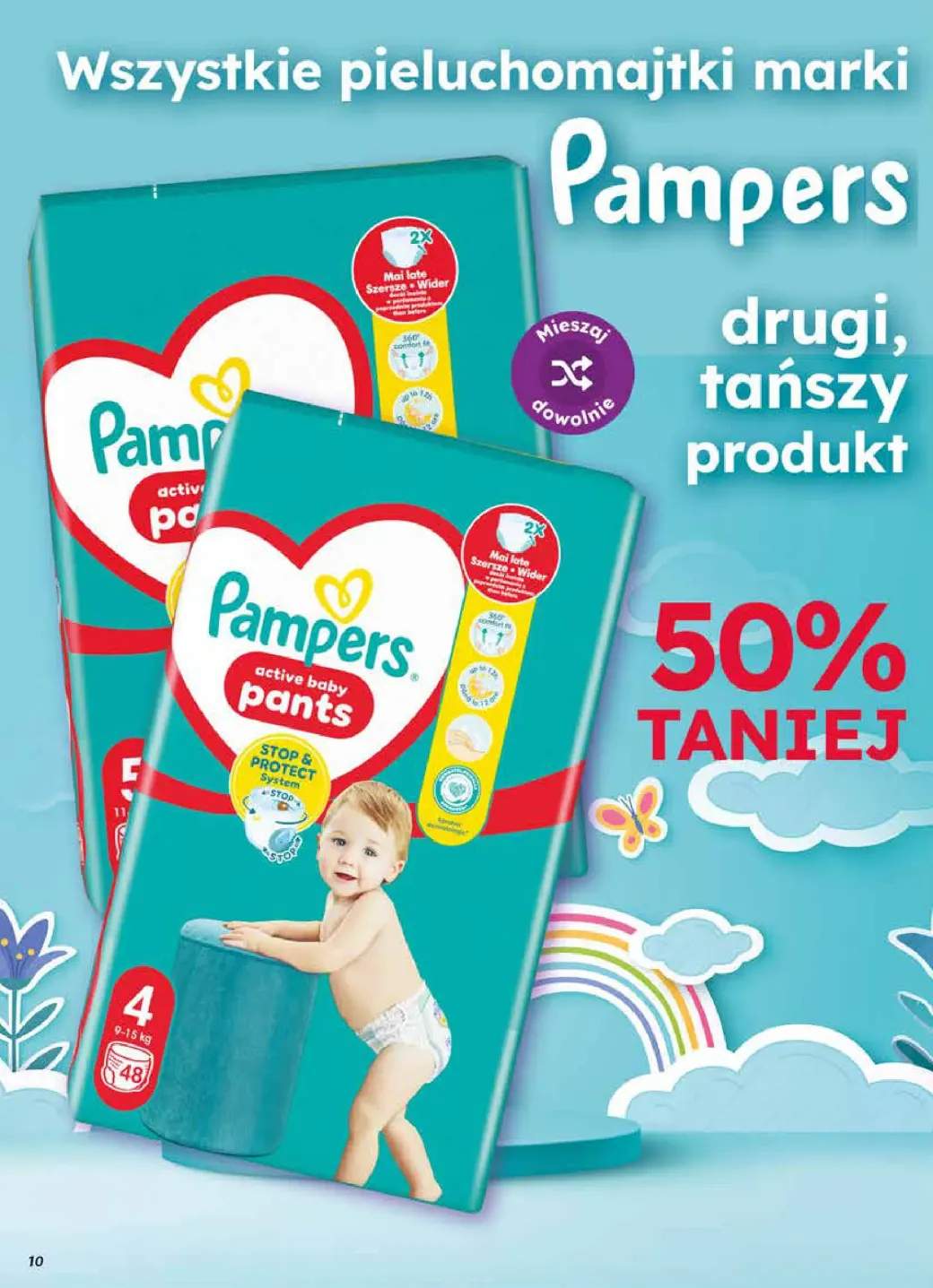 Pieluchomajtki Pampers