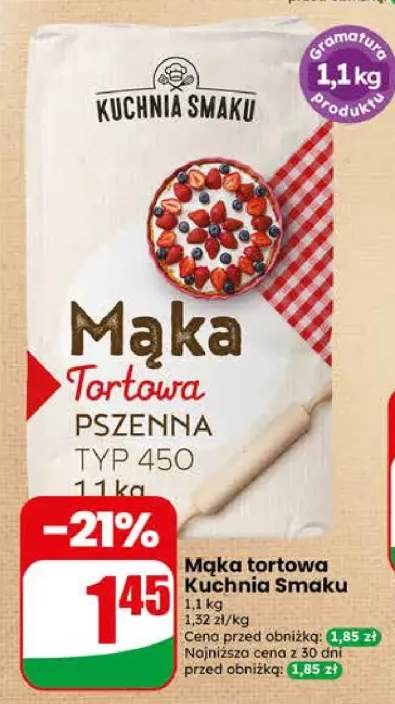 Mąka tortowa pszenna typ 450 Kuchnia Smaku