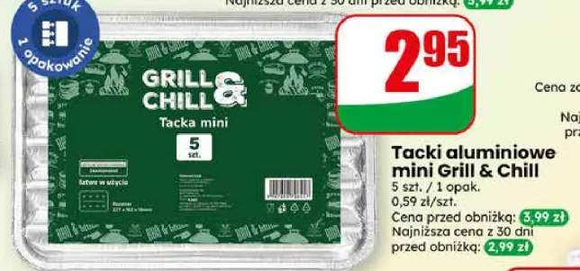 Tacki aluminiowe mini Grill & Chill