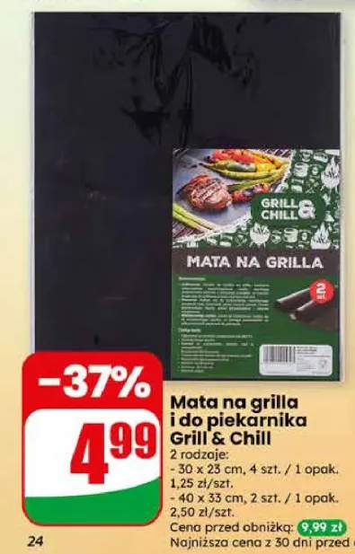 Mata na grilla i do piekarnika Grill & Chill 30x23 cm