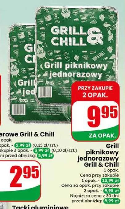 Grill piknikowy jednorazowy Grill & Chill