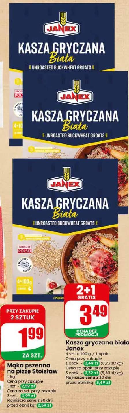 Kasza gryczana biała Janex 4-pak 100 g