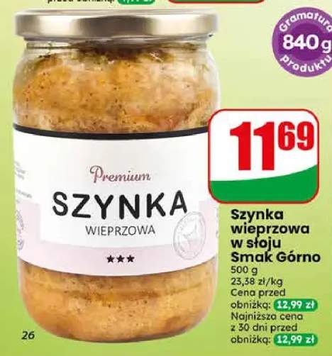 Szynka wieprzowa w słoju Smak Górno