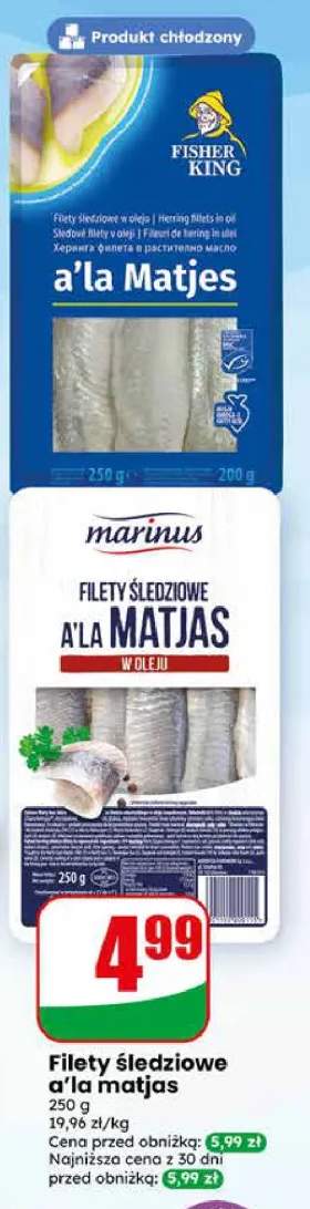 Filety śledziowe a'la Matjas w oleju Marinus