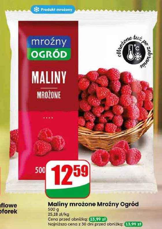 Maliny mrożone Mroźny Ogród