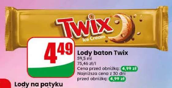 Lody baton Twix